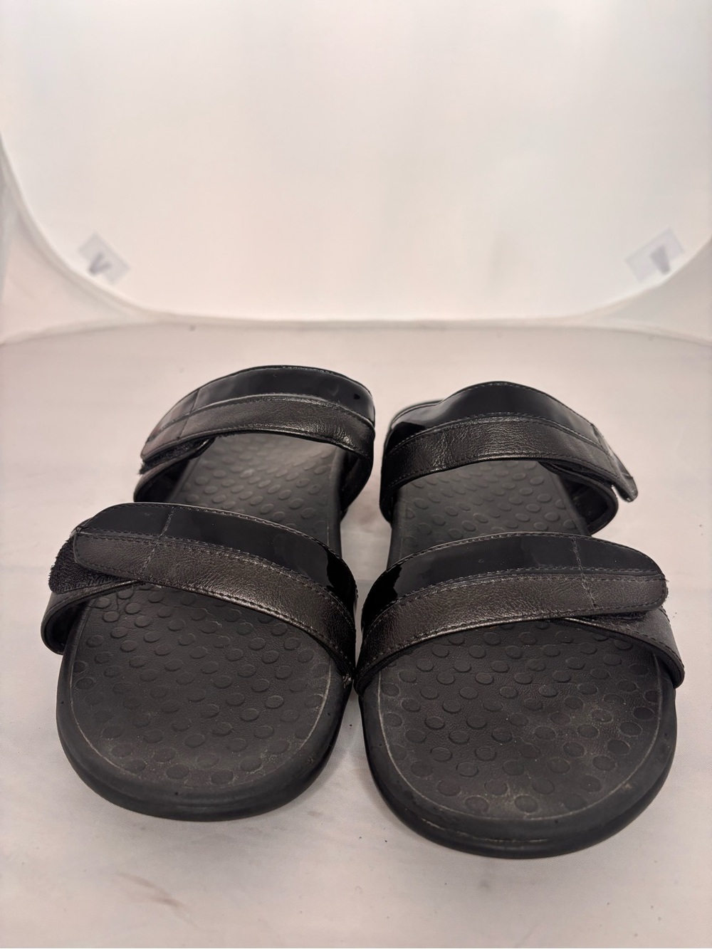Vionic Black Double adjustable Strap Comfort Slide Sandals size 8.5